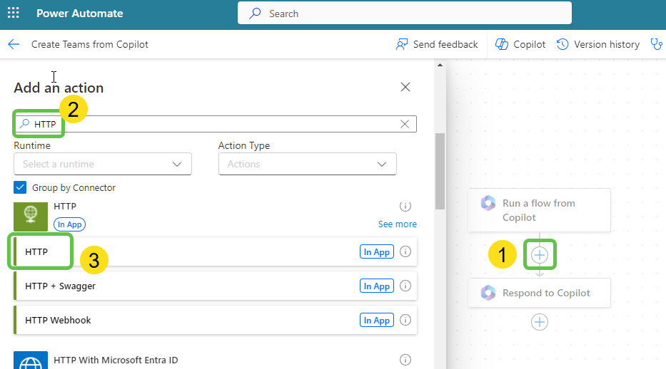 Add HTTP Action